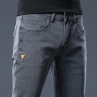 ICPANS Skinny Denim Jeans Men Slim Fit Stretch Mens Jeans Pant Gray Blue 2025 New PlatiNum