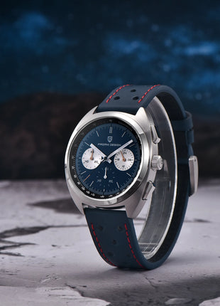 PAGANI DESIGN Orologi da uomo Retro Panda Quadrante Orologio al quarzo da uomo Giappone VK63 Cronografo Vetro zaffiro Orologio da polso da uomo 2024 Nuovo
