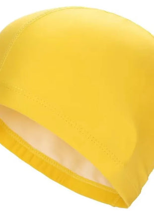 Nuovo Cappello da Nuoto Impermeabile 2025 in Tessuto PU per Adulti/Bambini, Protezione Orecchie, Tinta Unita