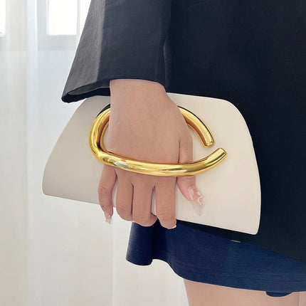 Gold Magnetic Closure Women Evening Bags Luxury Designer Handbag And Purse Party Banquet Chain Crossbody Bag Fashion ShoulderBag PlatiNum