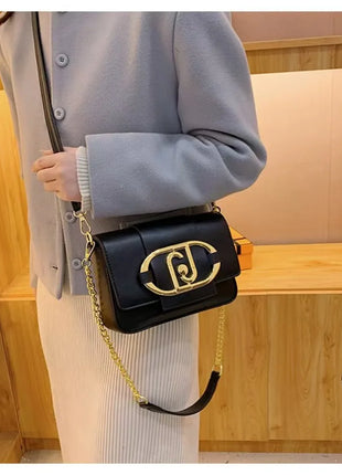 Borsa a tracolla da donna 2026 di nuova moda con catena, stile retrò, grande capacità, versatile, da portare sotto il braccio o a tracolla, piccola borsa quadrata