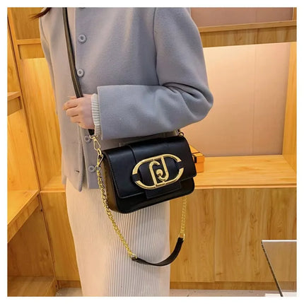 Borsa a tracolla da donna 2026 di nuova moda con catena, stile retrò, grande capacità, versatile, da portare sotto il braccio o a tracolla, piccola borsa quadrata