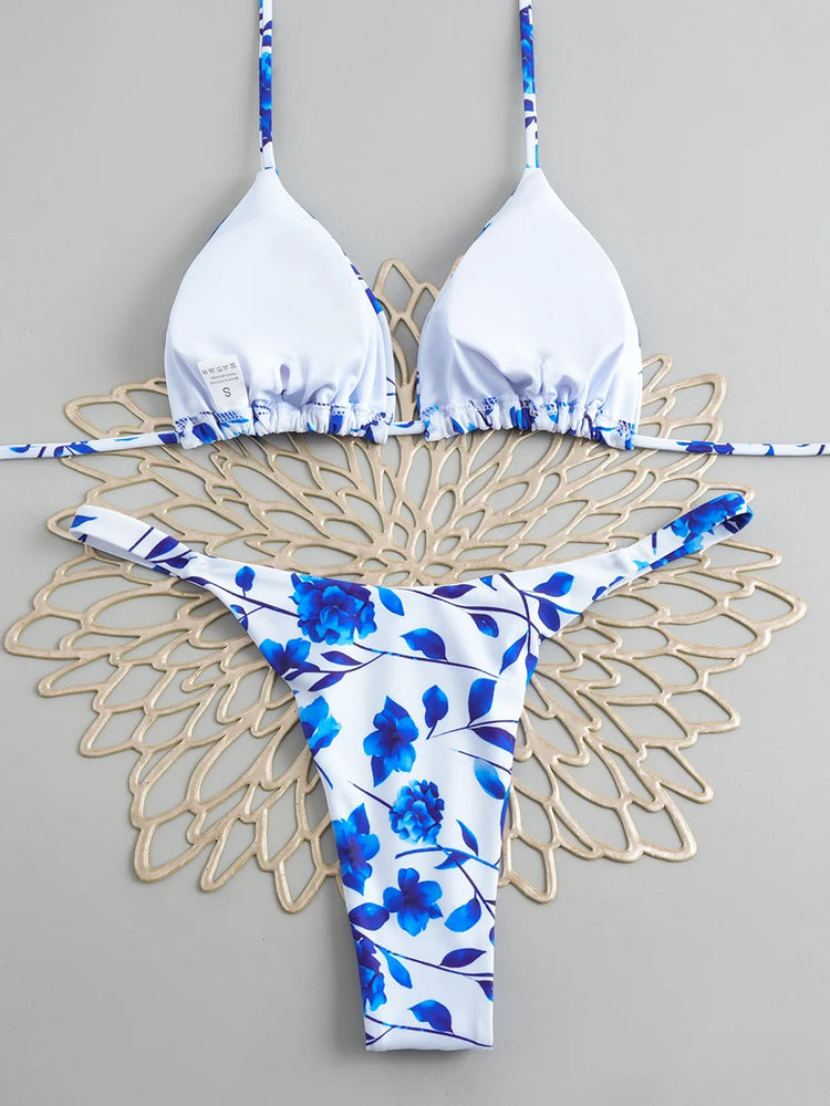 Micro Bikini Push Up Costumi da bagno donna 2026 Costumi da bagno sexy Bikini brasiliano Set Halter Biquini Costumi da bagno Perizoma Beachwear Donna