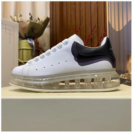 Handmade Men Casual Shoes Genuine Leather Oversize Platform Sneakers Air Cushion Trainers Man Flat Loafers Daily Office Footwear