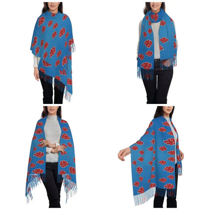 Neji Cloud Japanese Anime Shawl Wraps Women Winter Long Soft Scarf Pashmina Tassel Scarves