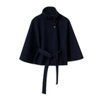 belt dark blue coat
