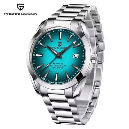 PAGANI DESIGN A150 40MM Orologio meccanico automatico da uomo con vetro zaffiro, sportivo, subacqueo, in acciaio inossidabile, impermeabile, per uomo