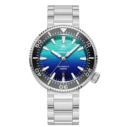 ADDIESDIVE 1000m Waterproof Diver Watches Sapphire Glass Automatic Mechanical Watches Super Luminous AD2526 Gradient Wristwatch