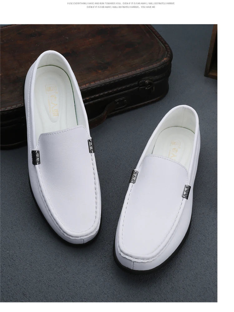 2025 Estate Scava Fuori Penny Mocassini Da Uomo Scarpe Da Barca Traspirante Uomo Mocassini In Pelle Slip On Appartamenti Mens Casual Scarpe Da Guida