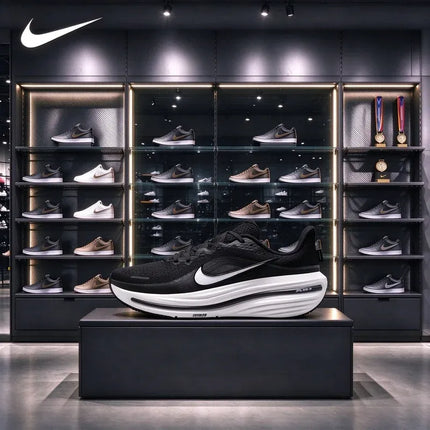 Nike Air Zoom Vomero 17 Men Sneakers, Cushioned Running Shoes, Breathable Casual Trainers, Black White HV9272-002