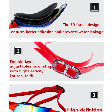 Arema pro Swim Goggles Professional Racing Waterproof Anti-fog High-definition UV400 Competition Training Swimming Equipment