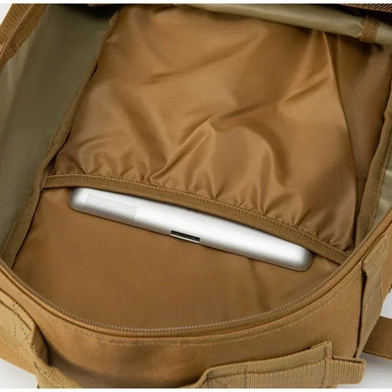 Zaini tattici da PALESTRA da 25 litri per uomo Zaino Molle con taglio laser di sopravvivenza Zaino da caccia con piccola borsa per insetti con doppi portabicchieri