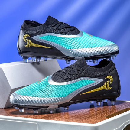 Nuovi Scarpini da Calcio per Uomo, Scarpe Sportive da Esterno per Ragazzi, Tacchetti Lunghi Antiscivolo Traspiranti, Scarpe da Calcio per Allenamento e Partite, Comode per Adulti