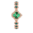 LByzHan Orologio da donna vintage con diamanti e piccolo polso verde senza scatola platinumshop