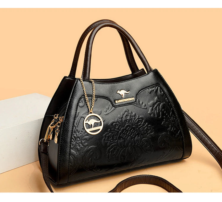 New Women Bag Luxury Designer Cowhide Handbags for Women Famous Brands Crossbody bag for Women Leather Shoulder Bags Sac a main PlatiNum