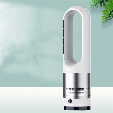110V / 220V 18 pollici Mini ventilatore elettrico senza foglie per uso domestico funzione di temporizzazione del telecomando, ventilatore da pavimento muslimexayp