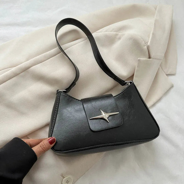 New Style Women's Bag with Lock Closure Fashionable Women Bag Trendy Embossed Women's Shoulder Bag Popular Crossbody Bag PlatiNum