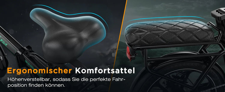 Bicicletta elettrica HITWAY, E-Bike pieghevole, Bici da città, Batteria al litio 36V/13Ah, Autonomia elettrica fino a 35-90 km