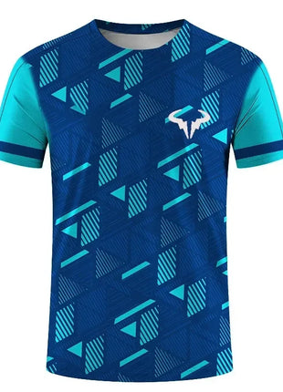 Série de badminton et de tennis T-shirt col rond à manches courtes pour sports extrêmes en plein air homme et femme imprimé 3D
