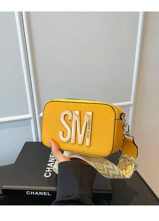 Cross-Border Style Camera Bag Fashionable Retro Women's Shoulder Slant Bag Small Square Bag Street Trend PU Material PlatiNum