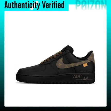 Nike Air Force 1 Skate Shoes Unisex Low-top Black/Brown CW2288-001（Team1919-）