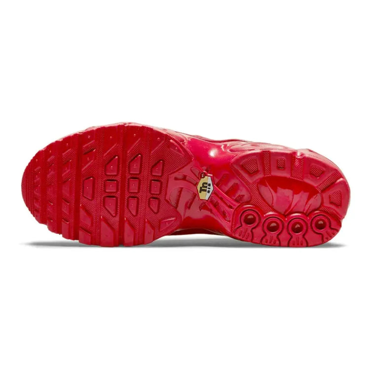 Nike Air Max Plus TN GS Unisex Sneakers Bright Red Low Top Cushion Wear-resistant Breathable Running Shoes DM8877-600