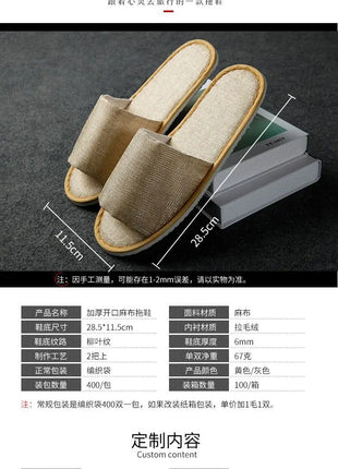 5 paia/lotto uomo donna usa e getta hotel pantofole per gli ospiti scivoli in cotone casa viaggio SP