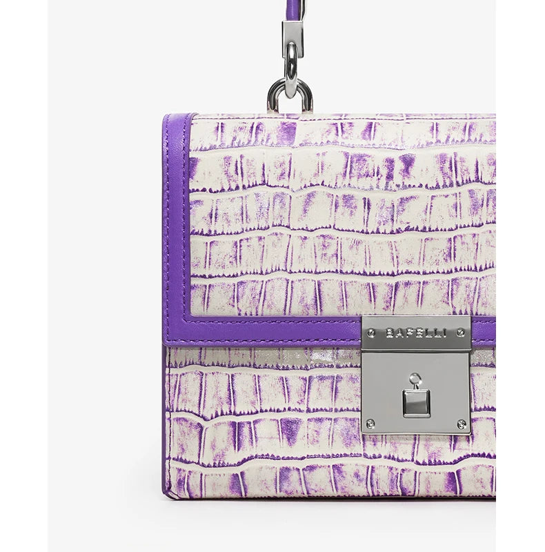 BAFELLI 2025 NUOVA BORSA DA DONNA MARCHIO DI Lusso K GOLD SERIES MODA VIOLA Borsa da sera Spalla Stile invernale Lana CASUALE