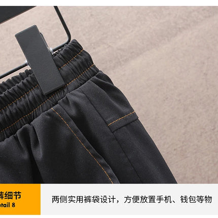Spring Casual Men Sets Two Pieces Fashion Korean Trend Hooded Jacket + Pants Autumn Baseball Uniform Suit Man Outfit