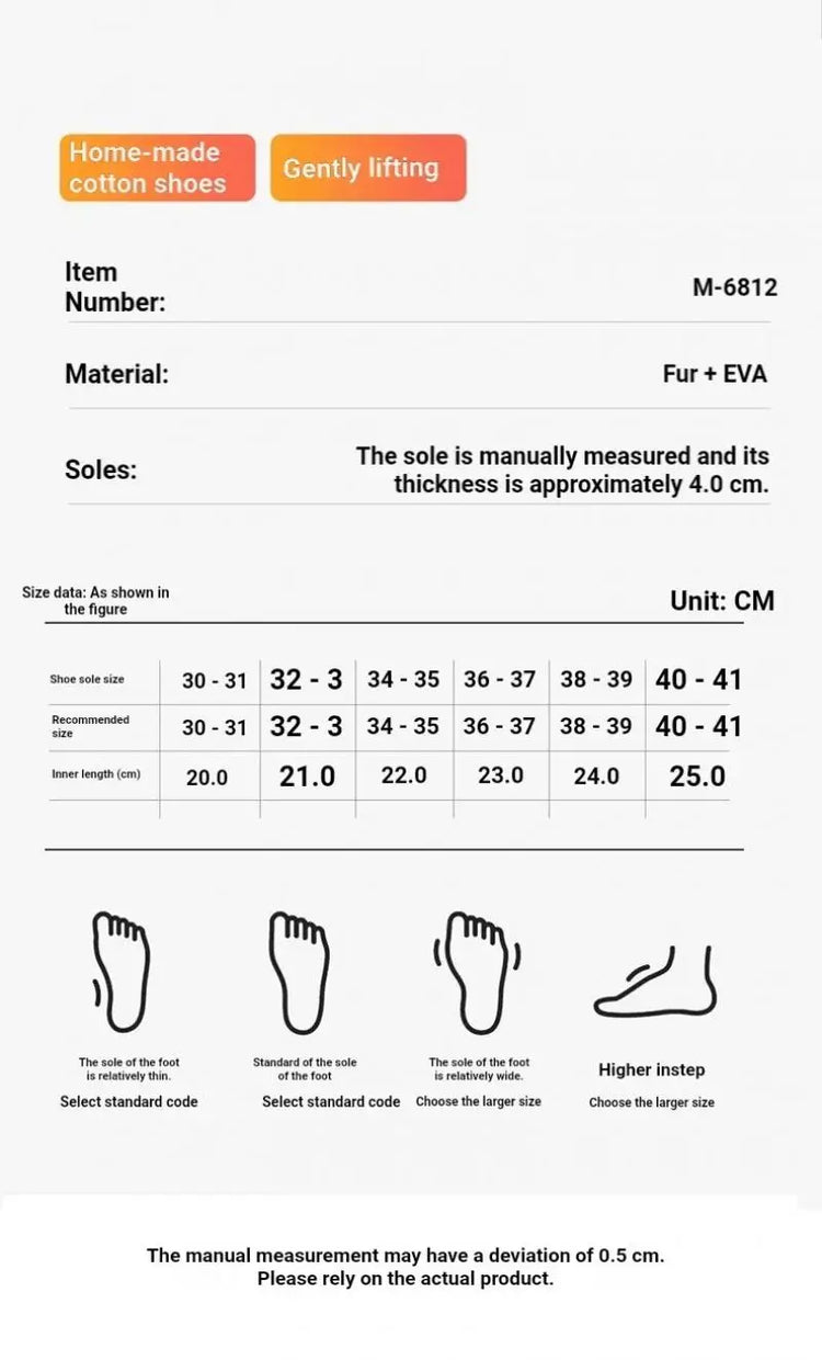 Women's Cute Cartoon Cat Plush Slippers Winter Warm Indoor Non-Slip Bow Embroidered Closed Toe Soft Fluffy House Shoes for Ladie