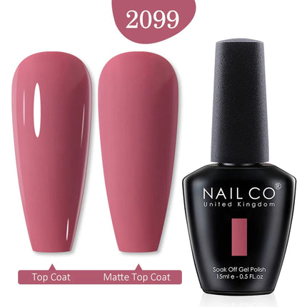 NAILCO 15ml Green Blue Series UV Nail Gel Polish Blue Colors UV&LED Gel Varnish Red Soak Off Semi Permanent LED Nail Gel Varnish