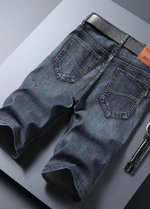 Jorts in denim slim da uomo stile classico da uomo Estate New Business Fashion Thin Stretch Short Casual jorts da uomo
