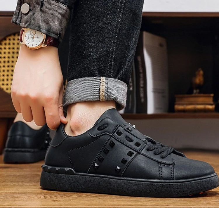 Spring Autumn New Men's White Shoes Trendy Fashion Youth Flat Board Shoes Men's Single Shoes