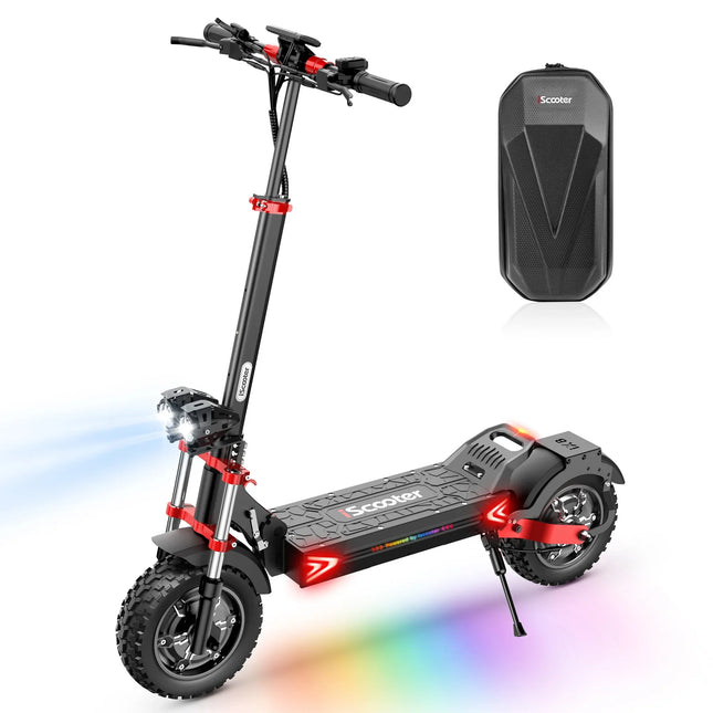 Monopattino elettrico iScooter iX8 2400W per adulti, 48V 20Ah, pneumatici fuoristrada da 12 pollici, pieghevole per il trasporto urbano, E-Scooter