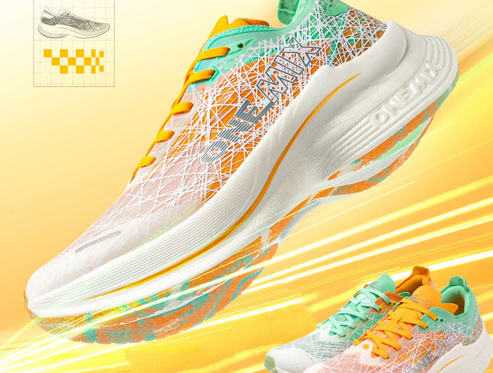 ONEMIX Scarpe da corsa con piastra in carbonio per uomo Assorbimento degli urti Scarpe sportive ultraleggere Rimbalzo Scarpe da ginnastica da maratona per donna all'aperto PlatiNum