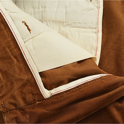Spring And Autumn New American Retro 100% Cotton Multi-pocketed Washed Old Straight Casual Pants Loose Fashion Cargo Trousers