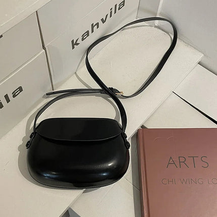 Womens Small Messenger Bag Solid PU Leather Shiny Shoulder Bag Fashion Saddle Bags Flip Buckle Phone Coin Purse Lipstick Storage PlatiNum