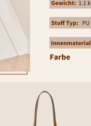 Miss Lulu Handbag DONNA, borsa shopper grande, borsa a tracolla con tracolla regolabile, versione migliorata