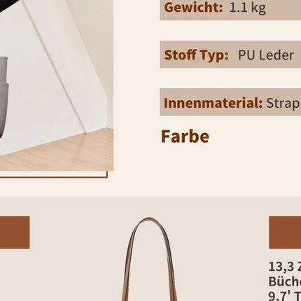 Miss Lulu Handbag DONNA, borsa shopper grande, borsa a tracolla con tracolla regolabile, versione migliorata