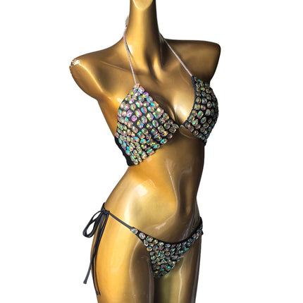 2026 the newest Venus Vacation diamond bikini crystal bar bikini rhinestone fashion bar bikini swimwear full crystal bikini