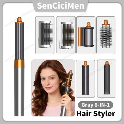 Sencicimen 6 IN 1 Multi Hair Styler Dryer Brush Negative Ion Air Styler for Auto-Wrap Curling Hair Styling Tools Hair Dryer Set
