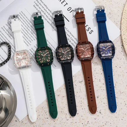 Orologi da donna alla moda Orologi da polso al quarzo da donna con cinturino in silicone casual per ragazze Orologio Reloj Mujer (senza scatola) platinumshop