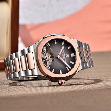 Nuovo Orologio da Uomo PAGANI DESIGN 2026 con Tourbillon Scheletrato, Orologio Automatico di Lusso di Alta Gamma per Uomo, Elegante Orologio da Polso Meccanico Sportivo