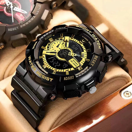 Orologi da uomo di tendenza alla moda, orologio elettronico sportivo multifunzione per giovani platinumshop