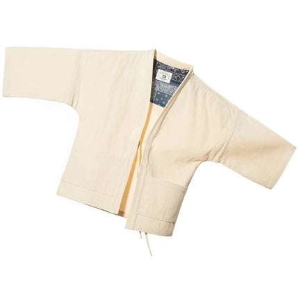 Sports Jacket, Japanese Retro Shirt, Shoulder Length Sportswear, Loose Seven Quarter Sleeves, Solid Color Casual Cardigan