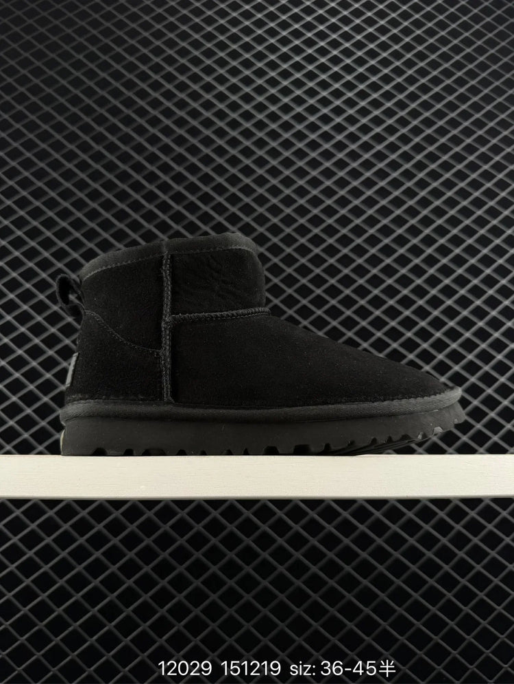 2026 HOT NEW mini boots wool women snow boots real sheepskin wool low-top warm fur shoes men and women winter short boots