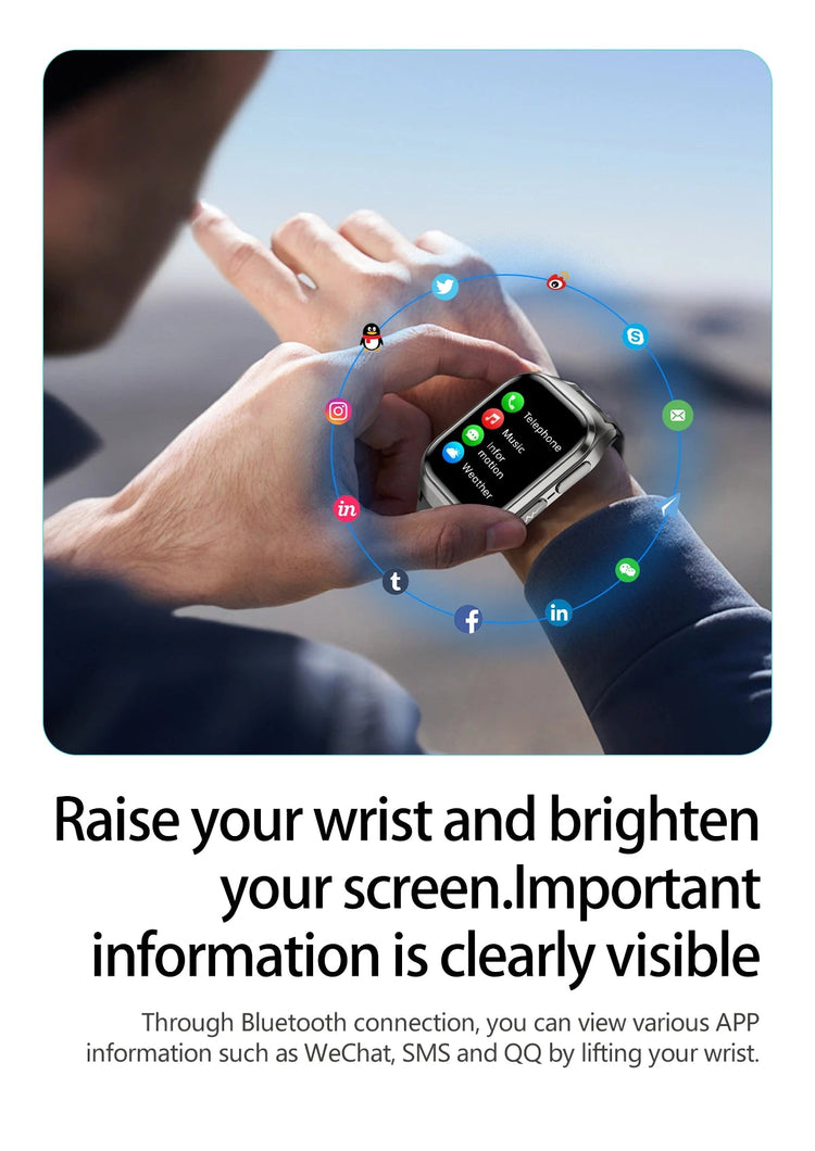 2026 Nuovo aggiornamento AI diagnostico Airbag pressione sanguigna precisa salute SmartWatch acido urico ECG lipidi nel sangue Smartwatch uomo donna platinumshop