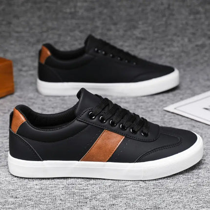 Men's Fashionable Casual Sports Sneakers - Round-Toe Lace-Up Design, Offering a Comfortable Experience Suitable for All Seasons
