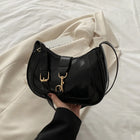 Elegante Borsa a Tracolla da Donna - Borsetta Quadrata Retrò con Chiusura a Zip, in Resistente Materiale PU