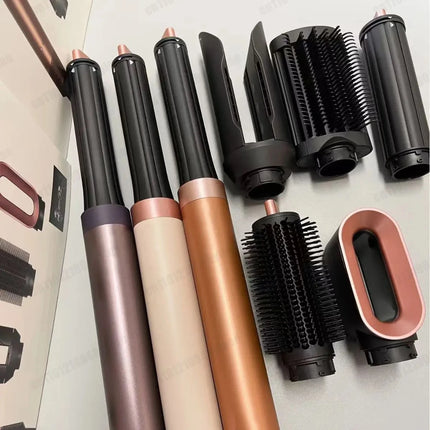 Hot Air Dryer Brush Multil Hair Styler Hair Dryer 30/40mm Auto Curling Barrels and Hair Strightenting Nozzle Hot Air Brush Wrap